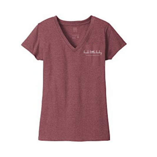 Maroon V-Neck Tshirt